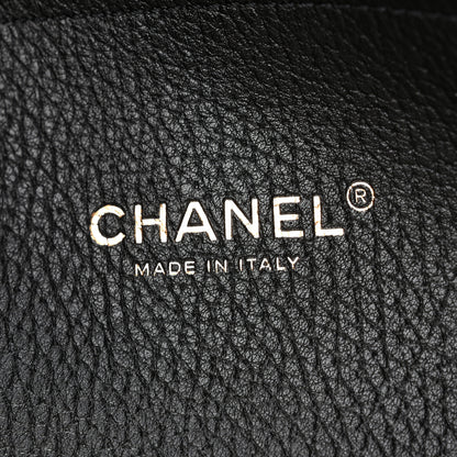 Chanel Grained Calfskin Stitched Urban Essentials Shopping Bag Black 7 of 12