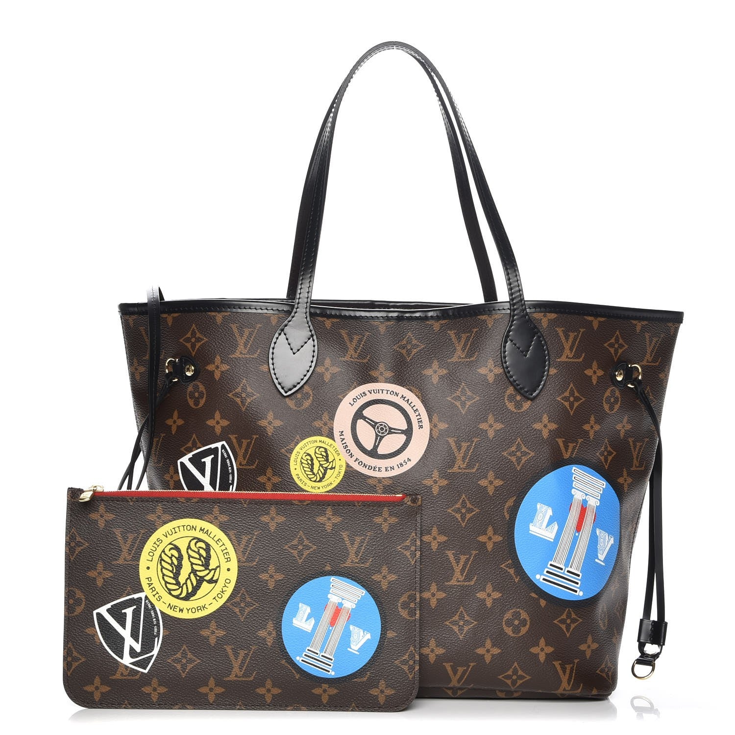 Louis Vuitton Monogram World Tour Neverfull MM 1 of 9