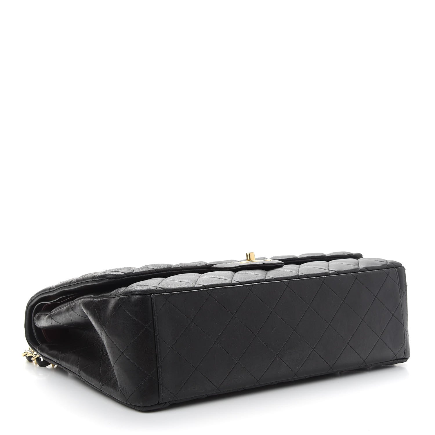 Chanel Lambskin Quilted Maxi Double Flap Black 4 of 12
