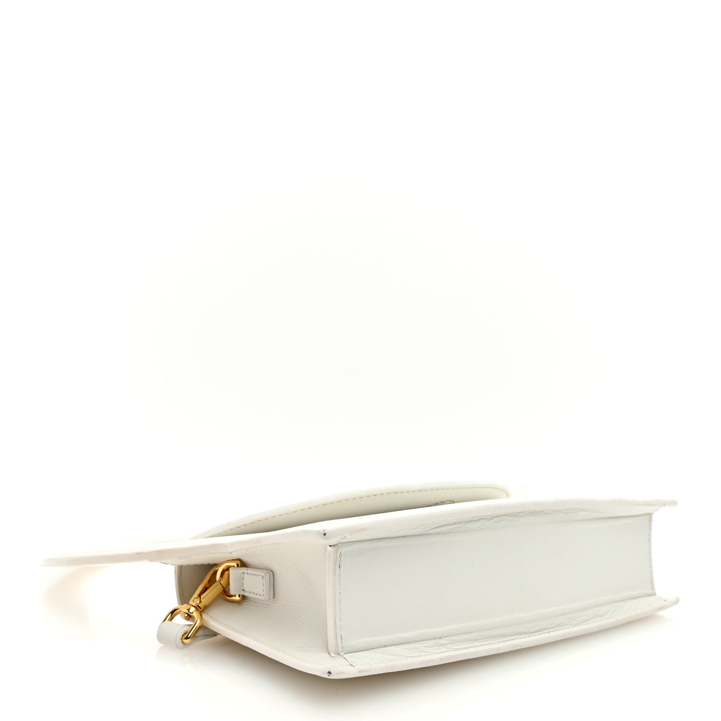 Smooth Calfskin Le Sac Rond White