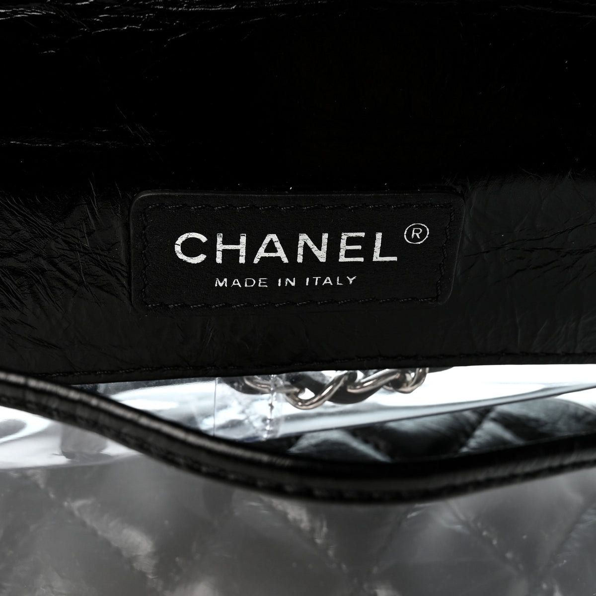 Chanel Crumpled Calfskin PVC Quilted Backpack Black 7 of 11