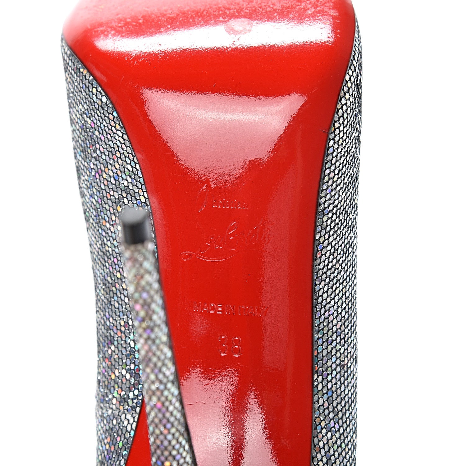 Christian Louboutin Glitter So Kate 120 Pumps 38 Disco Ball Multicolor 9 of 15
