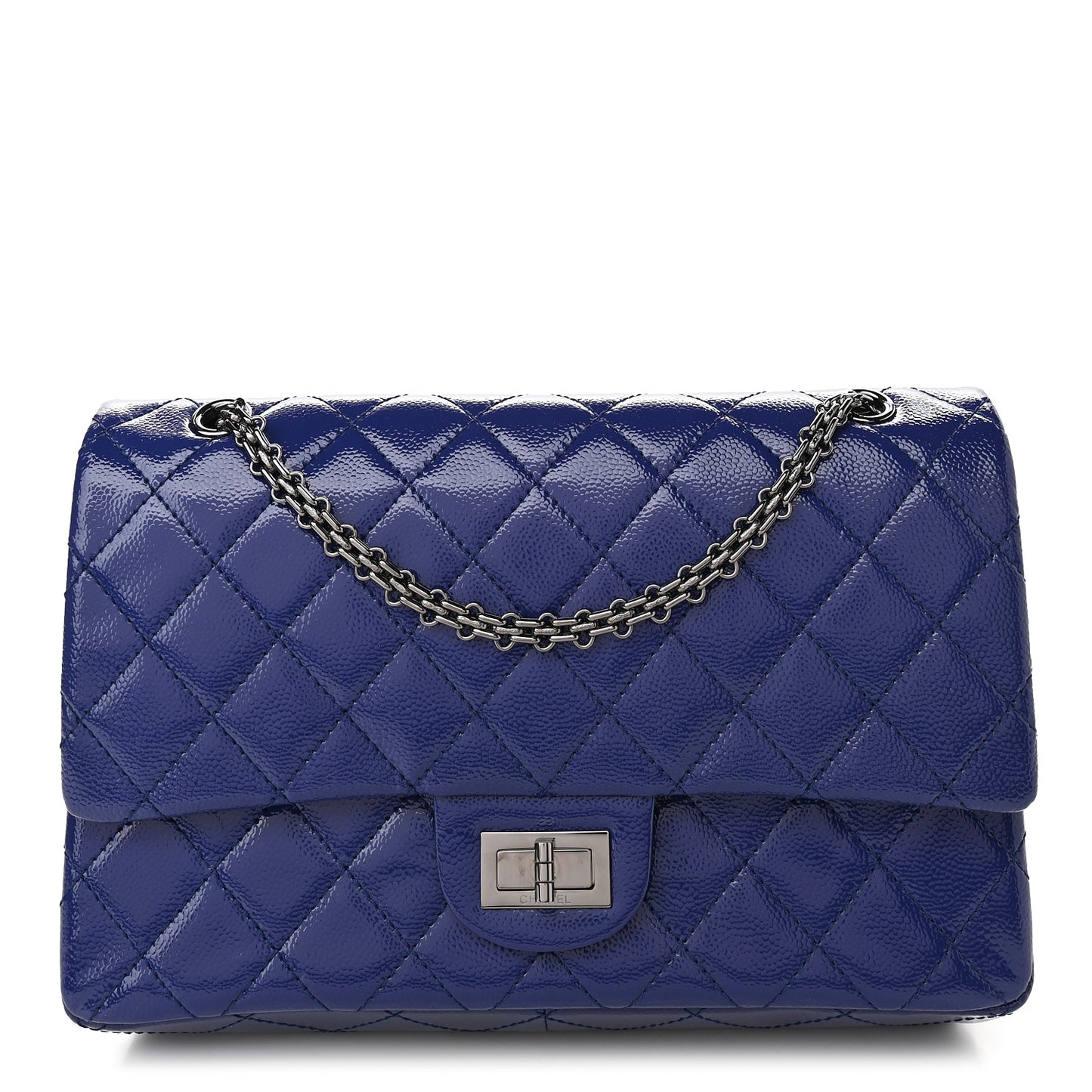 Patent Caviar Quilted 2.55 Reissue 227 Flap Royal Blue
