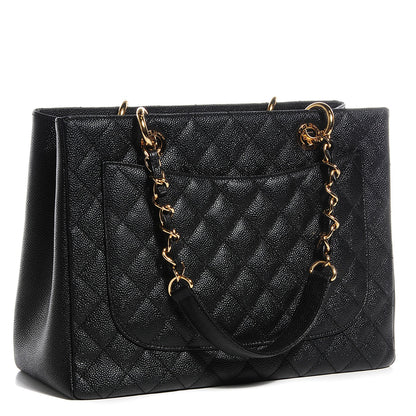 Chanel Caviar Grand Shopping Tote GST Black 3 of 7