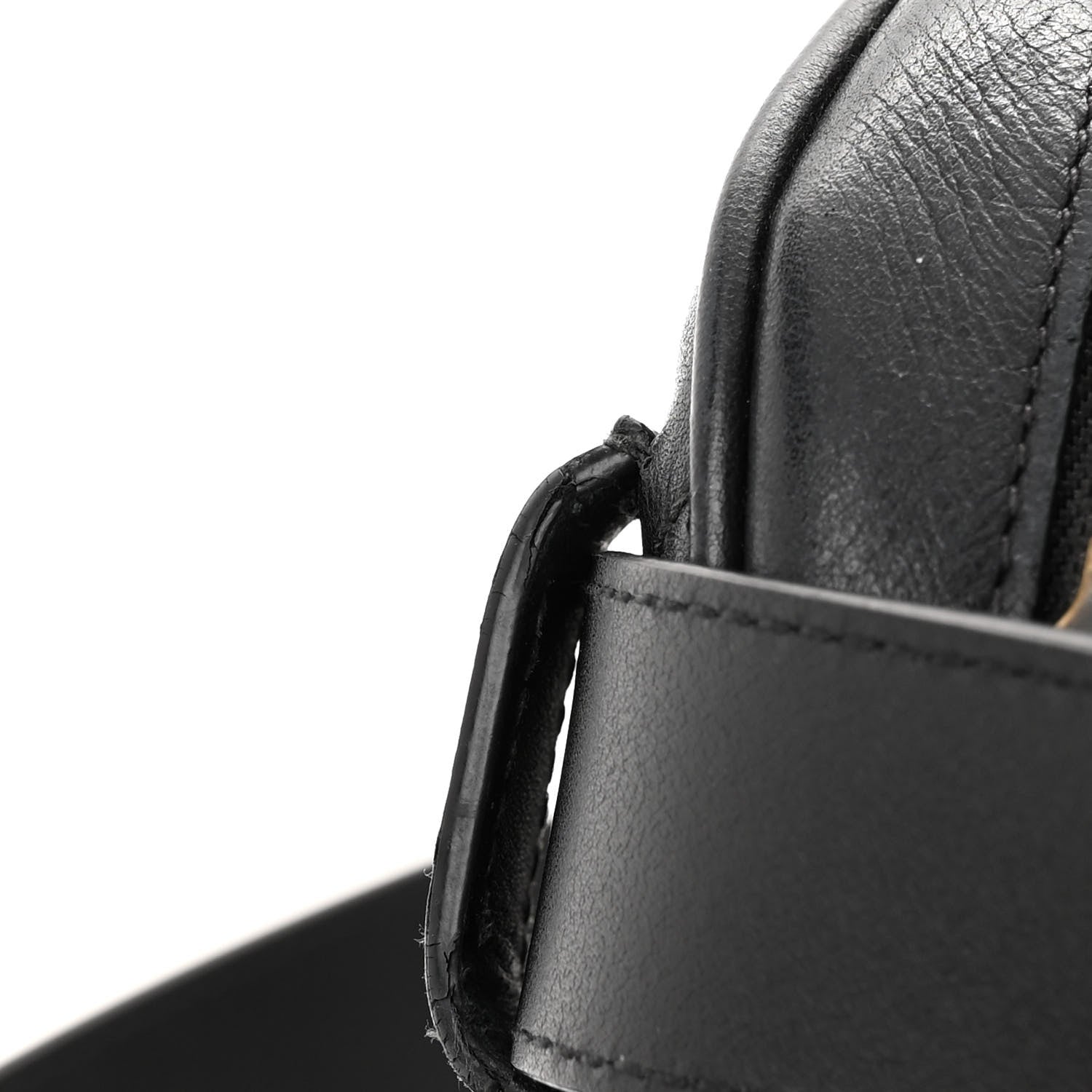 Gucci Calfskin Matelasse GG Marmont Belt Bag 75 30 Black 17 of 17