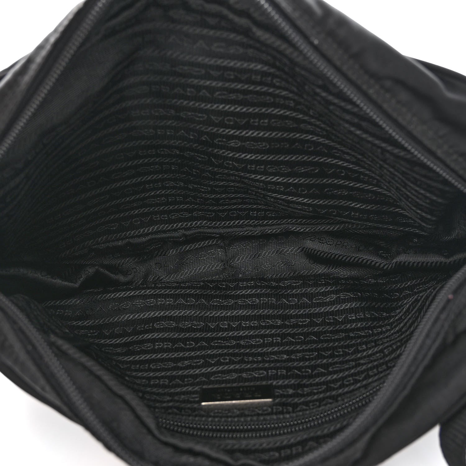 Prada Nylon Tessuto Vela Crossbody Bag Black 5 of 10