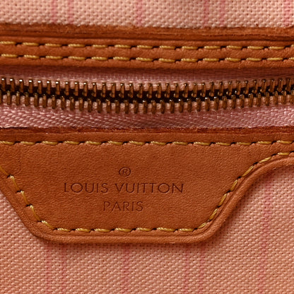 Louis Vuitton Damier Azur Neo Neverfull MM Rose Ballerine 6 of 9