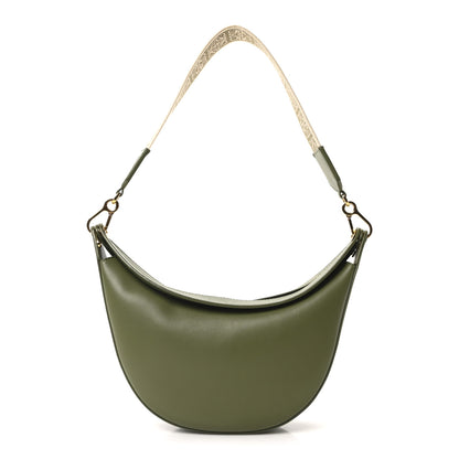 Loewe Satin Calfskin Jacquard Small Luna Bag Avocado Green 1 of 9