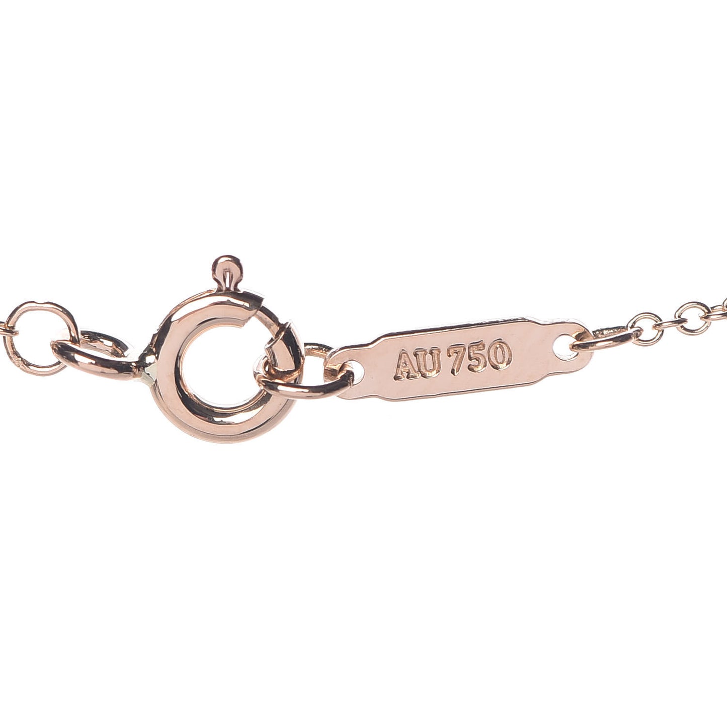 18K Rose Gold Diamond Heart Pendant Necklace