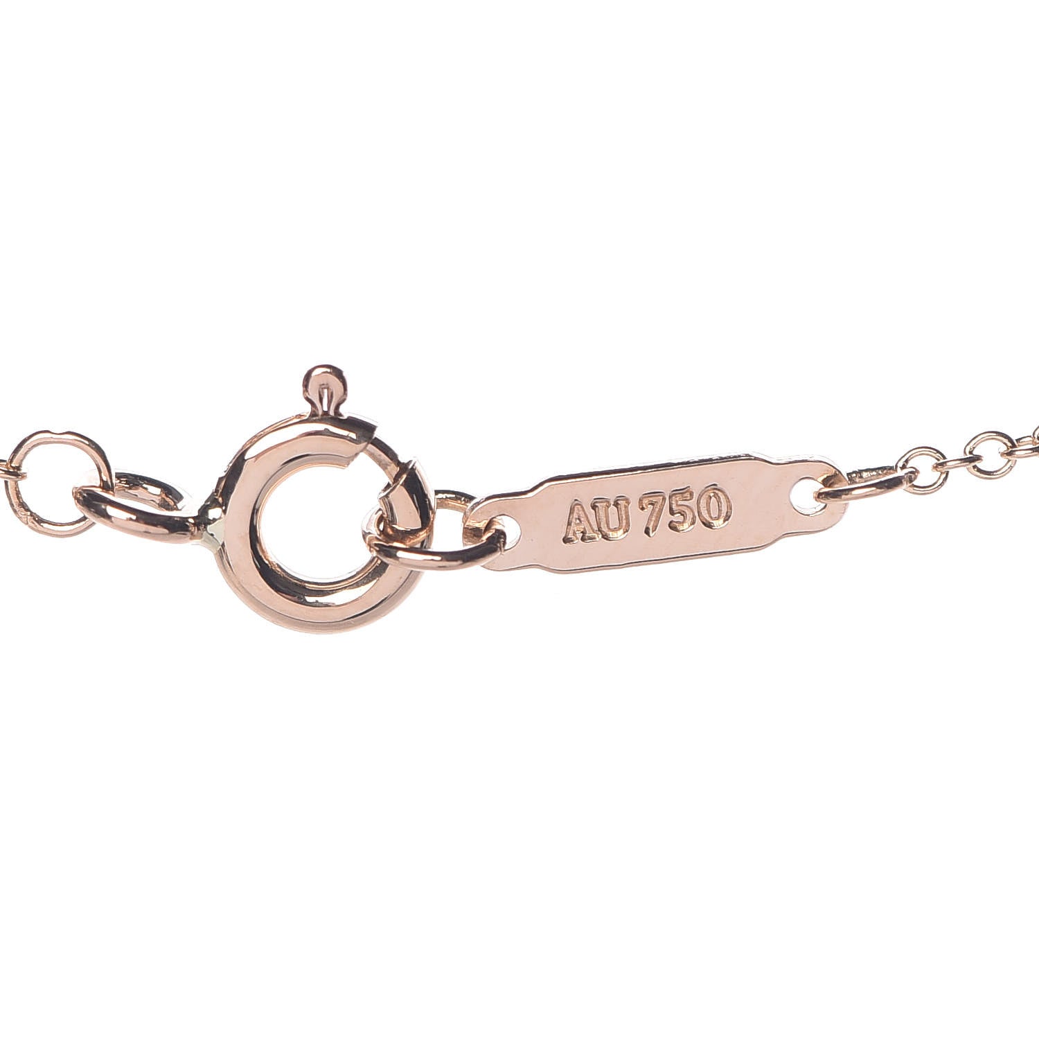 Tiffany 18K Rose Gold Diamond Heart Pendant Necklace 6 of 8