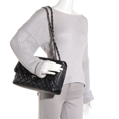 Chanel Caviar Quilted Jumbo Single Flap Black 2 of 9