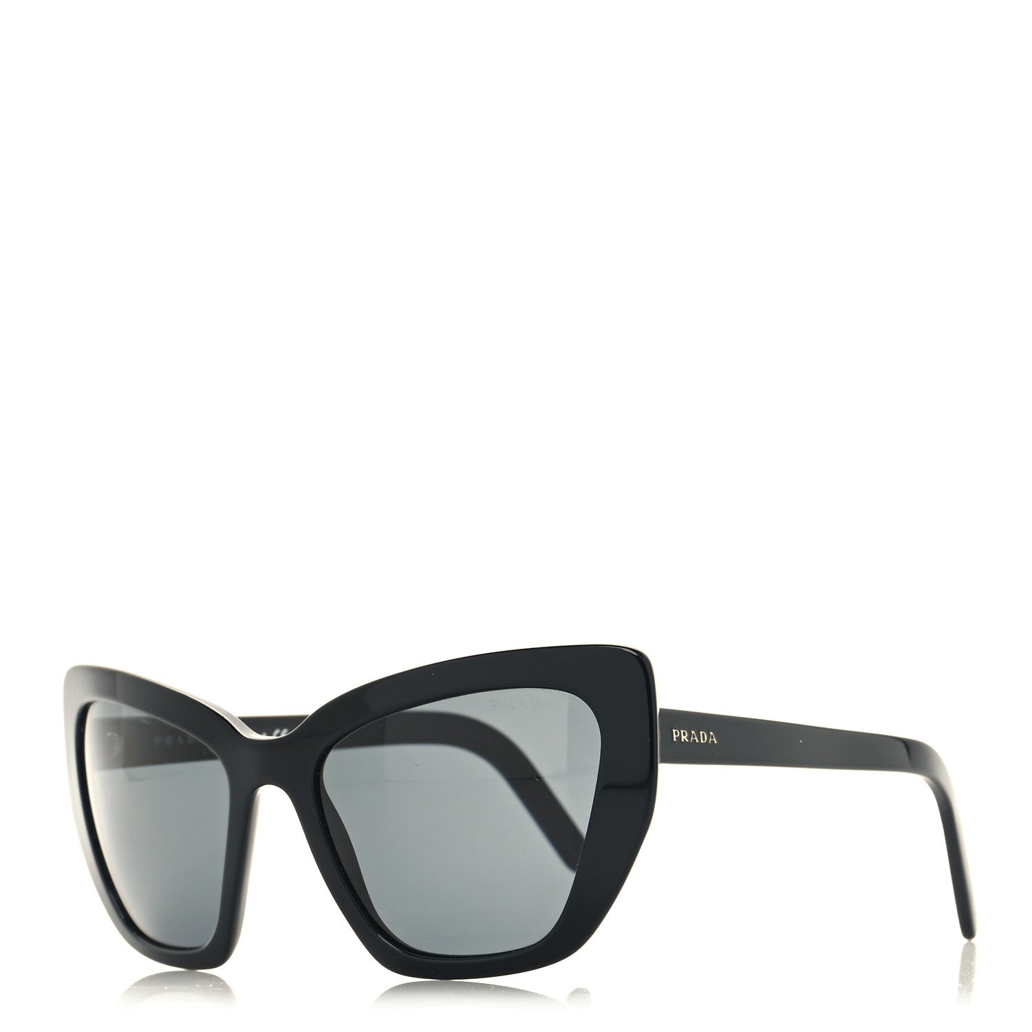 Prada Cat Eye Sunglasses SPR 08V Black 1 of 7