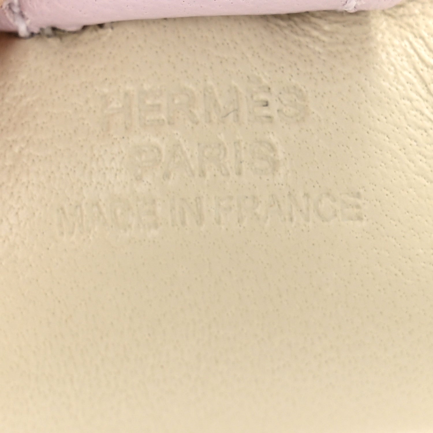 Hermes Milo Lambskin Grigri Rodeo Horse Bag Charm PM Craie Mauve Pale Gold 3 of 5