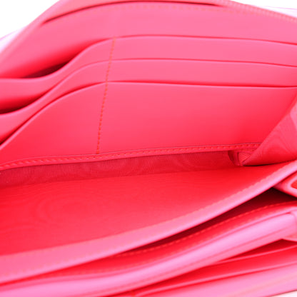 Gucci Calfskin GG Rubber Effect Zip Around Wallet Pink 5 of 11