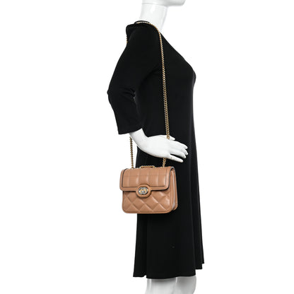 Gucci Calfskin Quilted Mini Deco Shoulder Bag Camelia 2 of 10