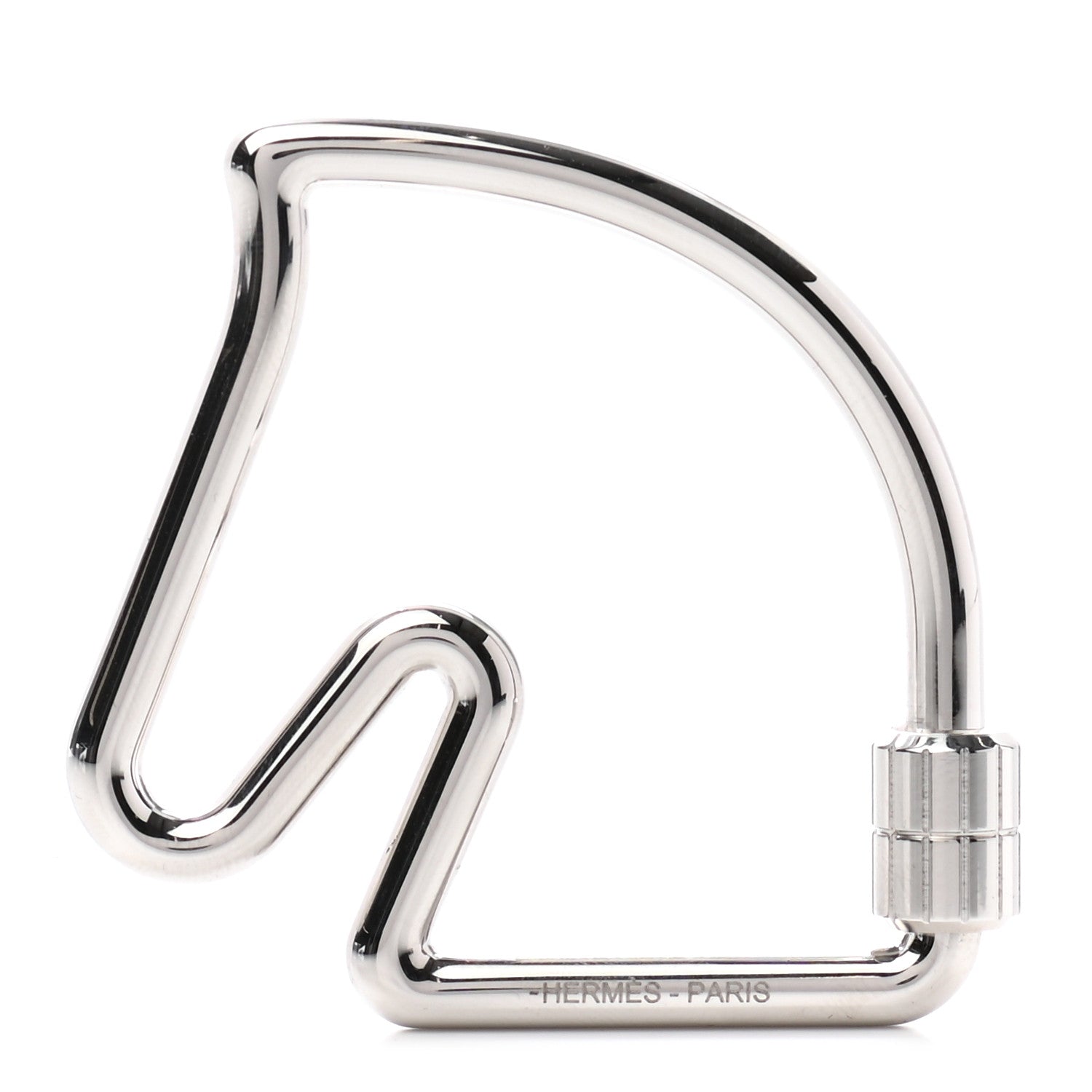Hermes Palladium Cheval Key Ring 1 of 5
