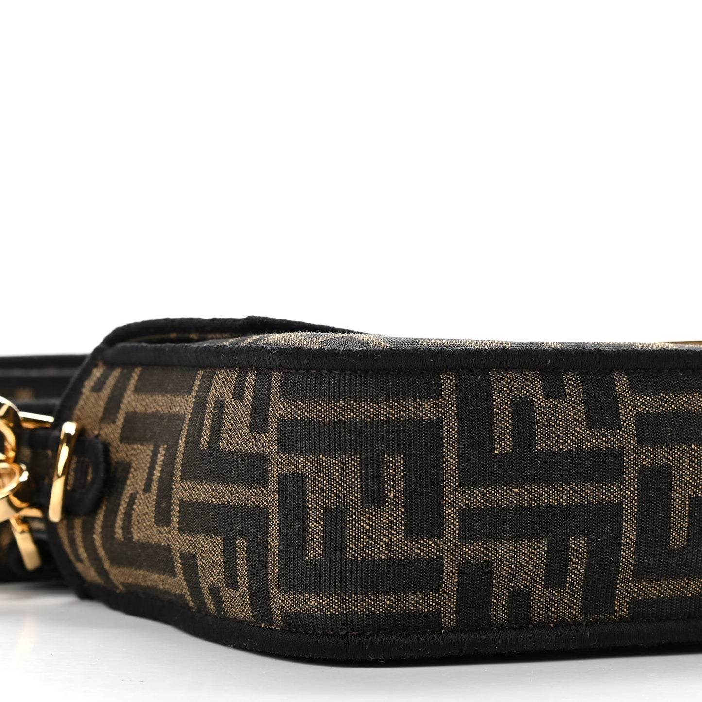 Fabric Jacquard FF 1974 Medium Baguette Tobacco Moro Black