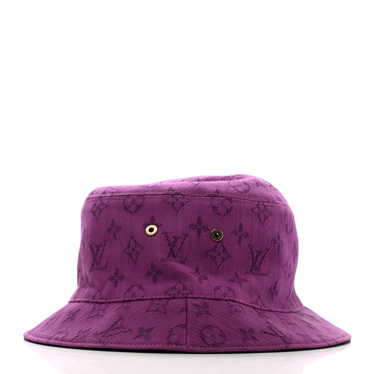 Monogram Denim Transformable Bob Bucket Hat M Purple