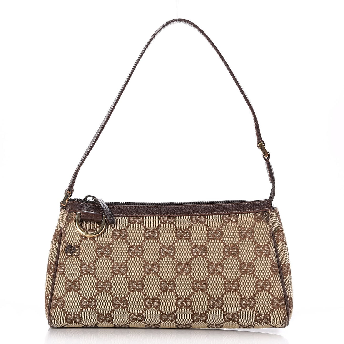Monogram D Ring Cosmetic Case Brown