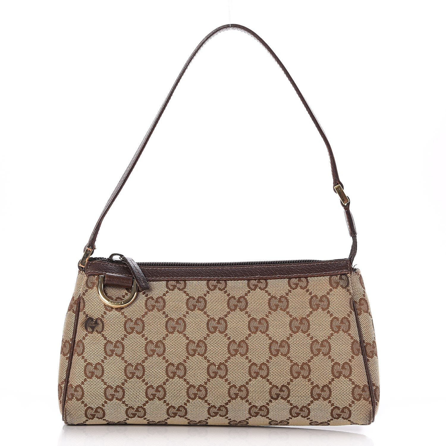 Gucci Monogram D Ring Cosmetic Case Brown 1 of 7