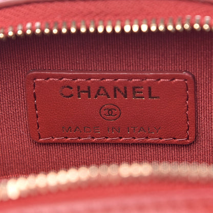 Chanel Lambskin Quilted Zip Phone Case Red 6 of 10
