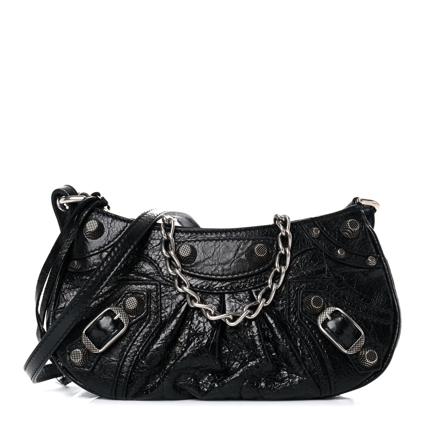 Agneau Arena Le Cagole Mini Purse With Chain Black