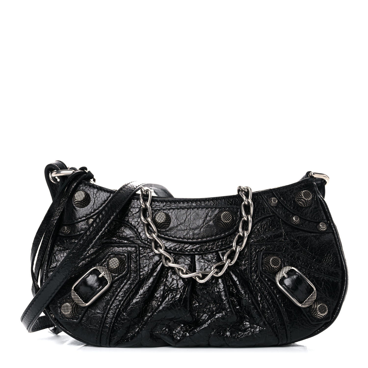 Balenciaga Agneau Arena Le Cagole Mini Purse With Chain Black 1 of 9