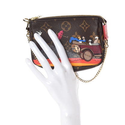 Louis Vuitton Monogram 2015 Christmas Animation Mini Pochette Accessories 2 of 7