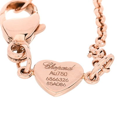 Chopard 18K Rose Gold Carnelian My Happy Hearts Bracelet 3 of 5