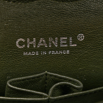 Chanel Caviar Quilted Medium Double Flap Dark Green 6 of 11