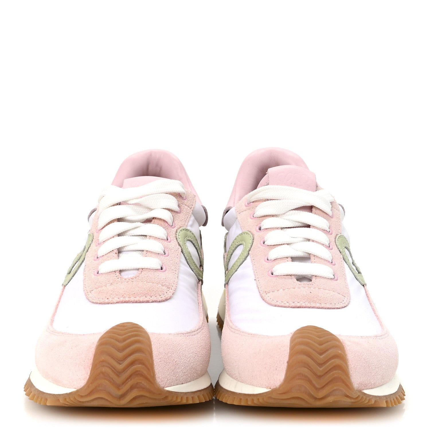 Loewe Nylon Suede Flow Runner Sneakers 38 Bonbon White 3 of 9