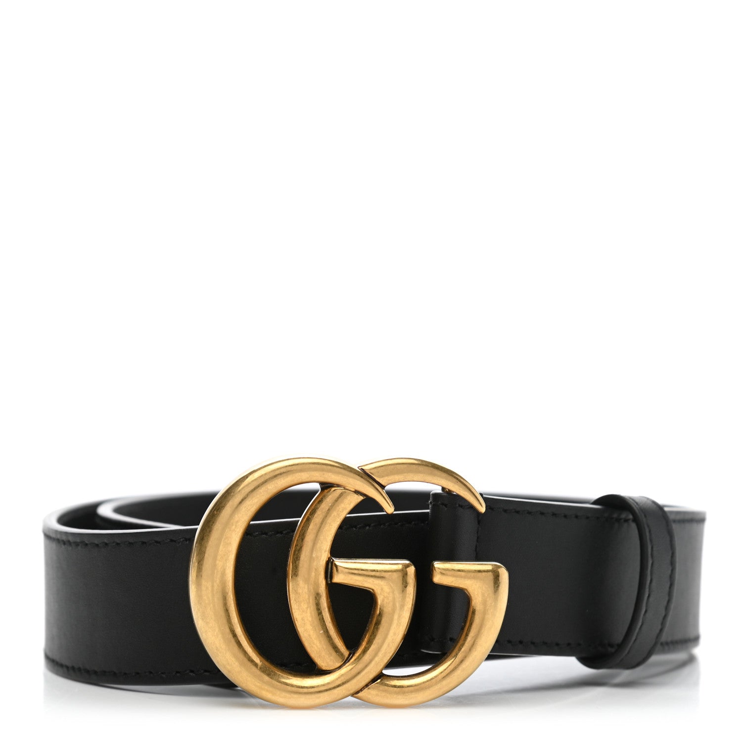 Gucci Calfskin Double G 30mm Belt 75 30 Black 1 of 5