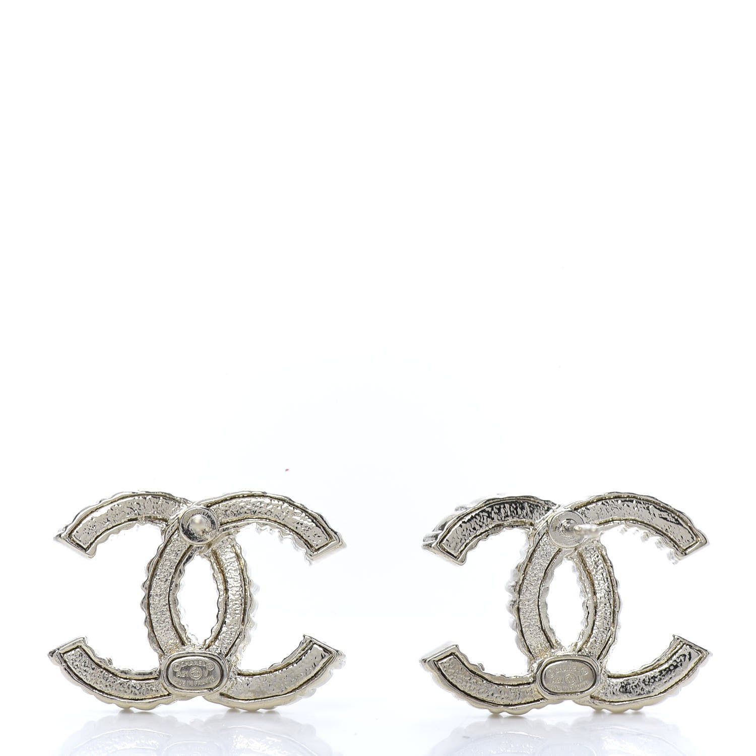 Chanel Crystal Over The Rainbow CC Earrings Gold Multicolor 3 of 5