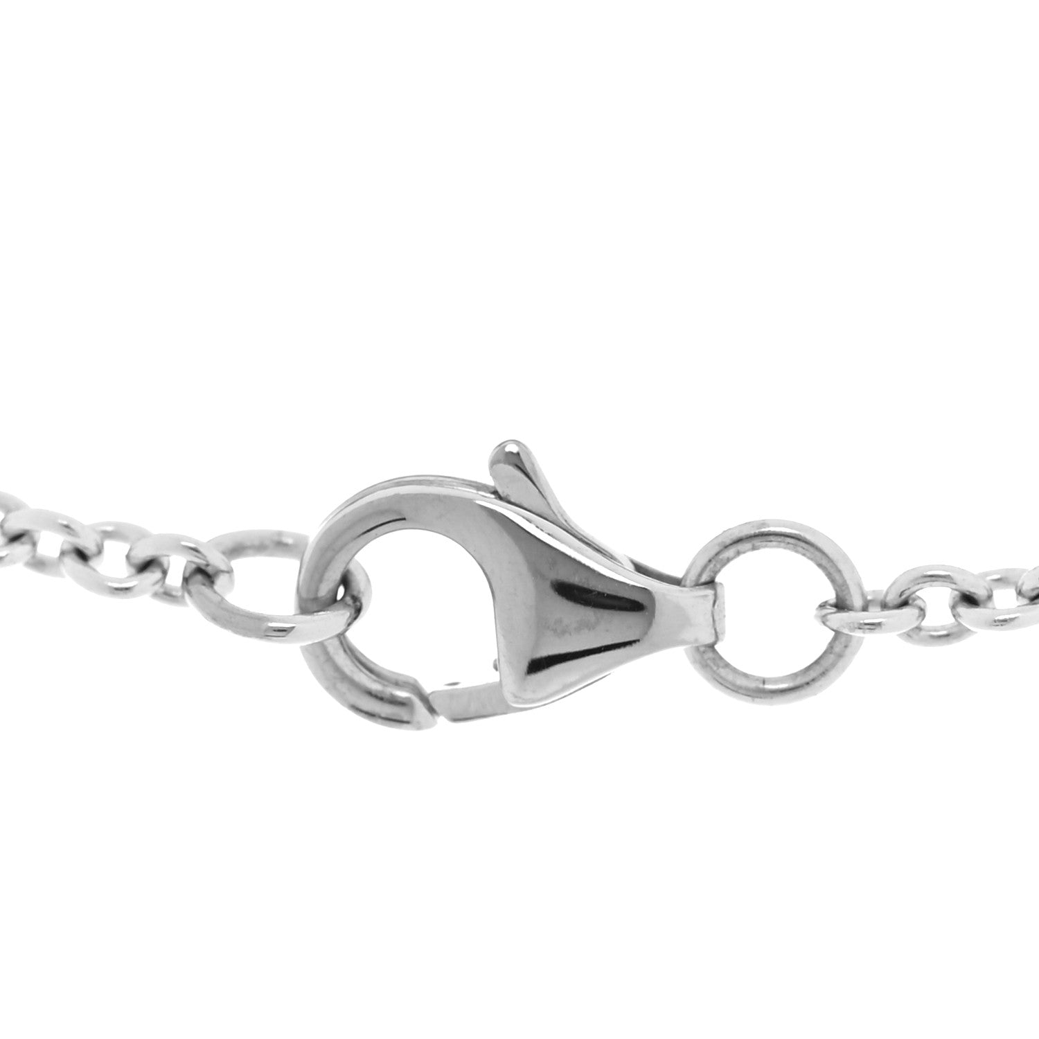 Cartier 18K White Gold Interlocking LOVE Necklace 4 of 7