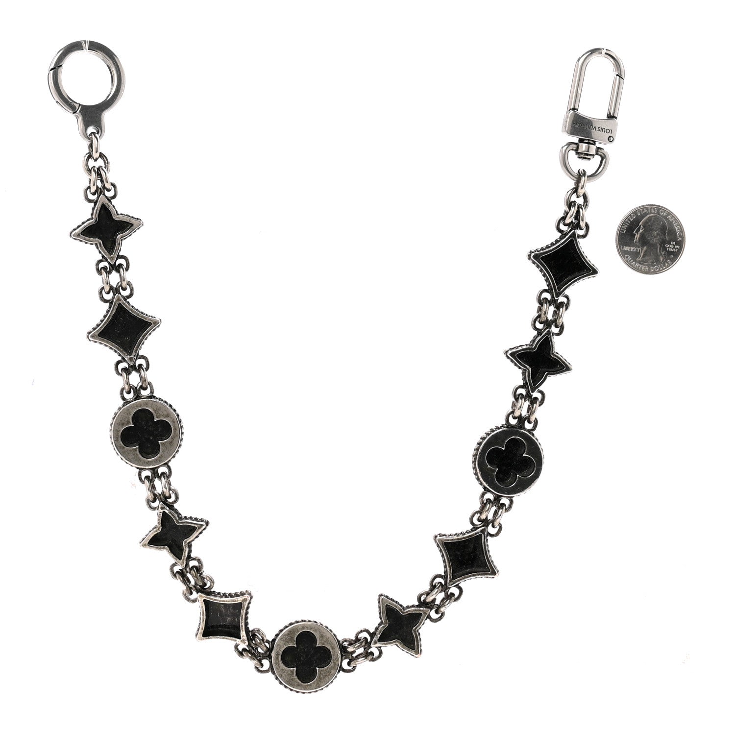 Louis Vuitton Metal Western Chain Belt and Bag Charm 2 of 4