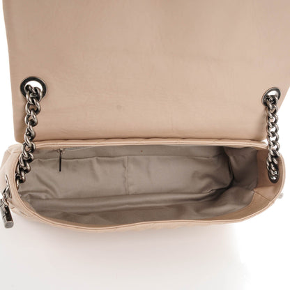 Chanel Calfskin Large Country Chic Flap Ecru Brown 5 of 7