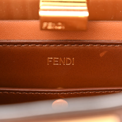 Fendi Vitello King Tamponato Medium Peekaboo I SEE U East West Satchel Cuoio 7 of 12