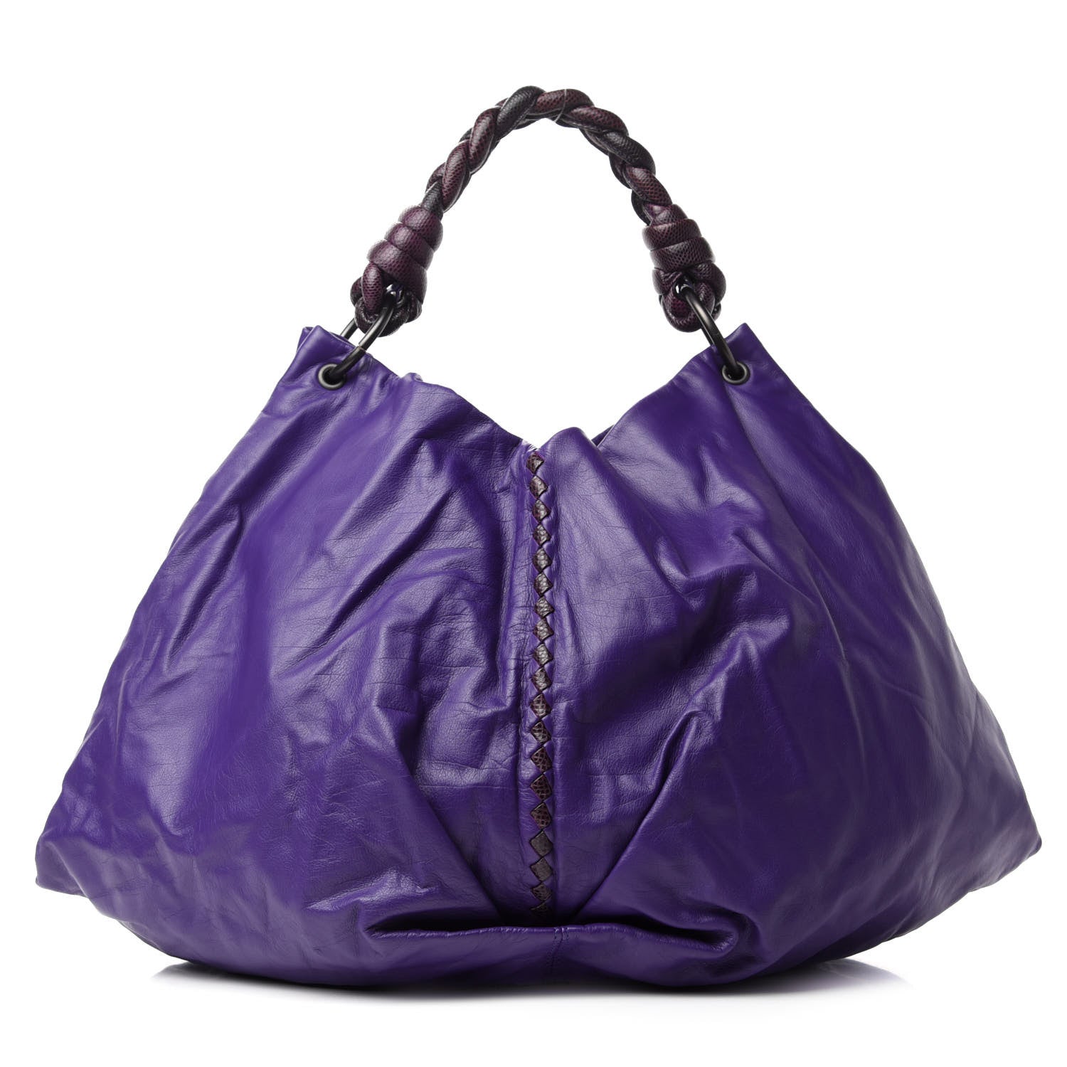 Bottega Veneta Nappa Intrecciato Ayers Large Hobo Violet 1 of 9