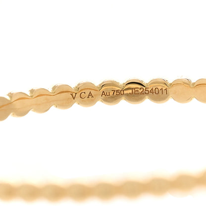 Van Cleef & Arpels 18K Yellow Gold Small Perlee Hoop Earrings 4 of 4