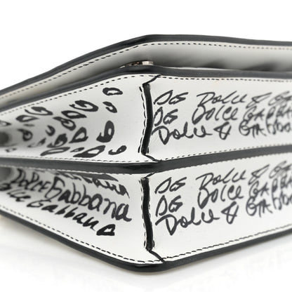 Dolce & Gabbana Calfskin DG Graffiti Print 3.5 Crossbody White 8 of 11