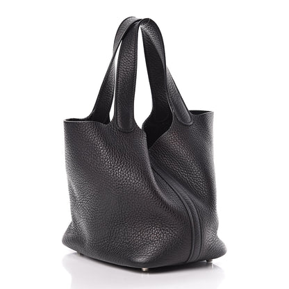 Hermes Taurillon Clemence Picotin Lock 18 PM Black 3 of 10