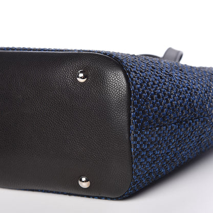 Chanel Woven Straw Tote Blue 8 of 11