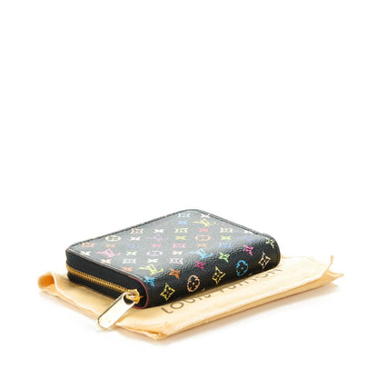 Louis Vuitton Monogram Multicolor Zippy Coin Purse Black Grenade 4 of 9