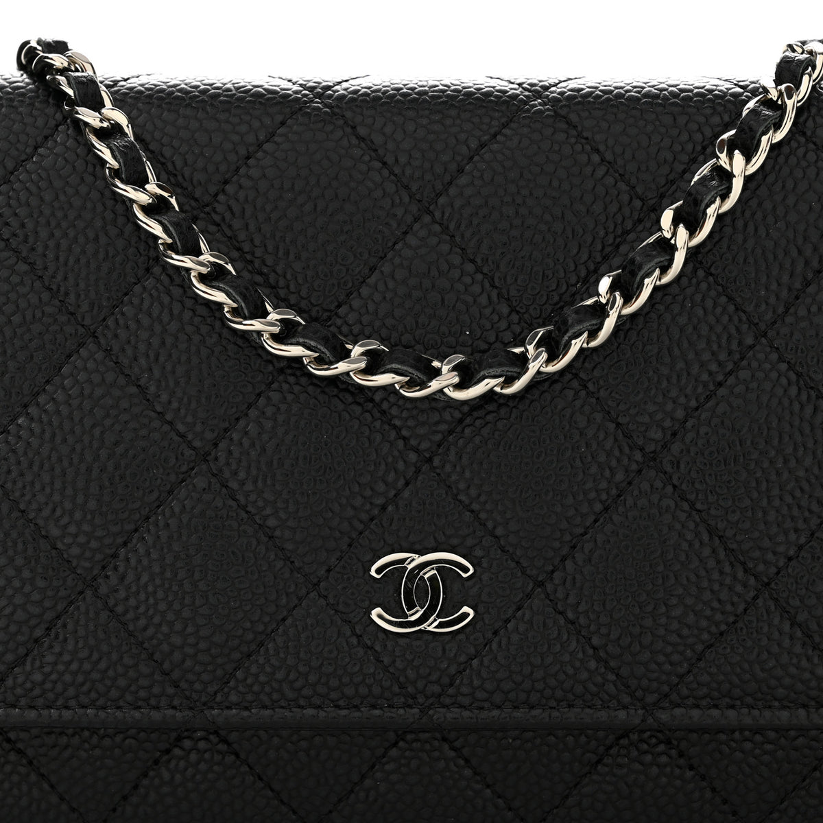 Chanel Caviar Quilted Wallet on Chain WOC Black 11 of 14