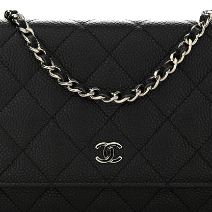 Chanel Caviar Quilted Wallet on Chain WOC Black 11 of 14