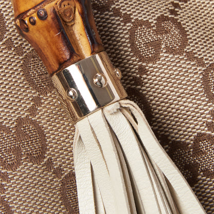 Gucci Monogram Peggy Braided Tote Off White 10 of 12