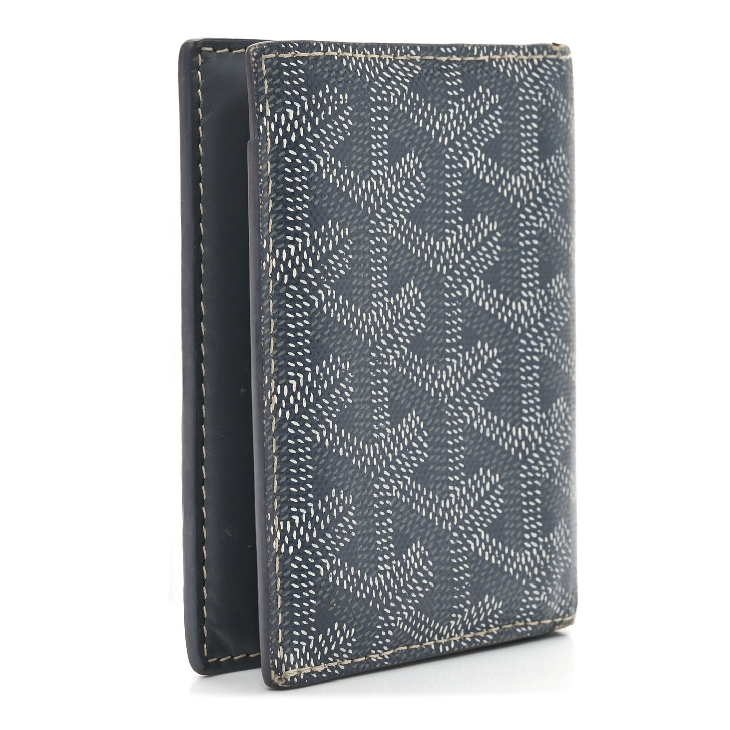 Goyardine Saint Marc Folding Card Case Grey