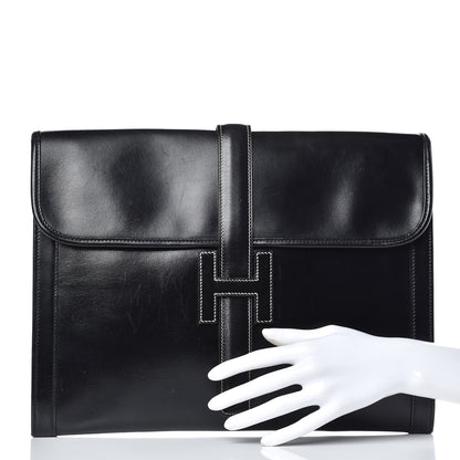 Hermes Box Jige GM Clutch Black 2 of 8