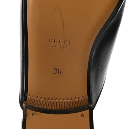 Gucci Calfskin Womens Princetown Slippers 36 Black 7 of 8