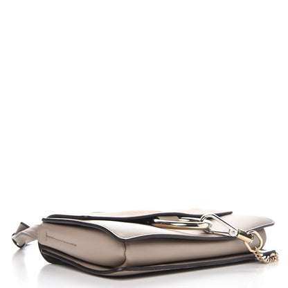 Chloe Suede Calfskin Small Faye Shoulder Bag Motty Grey 4 of 7